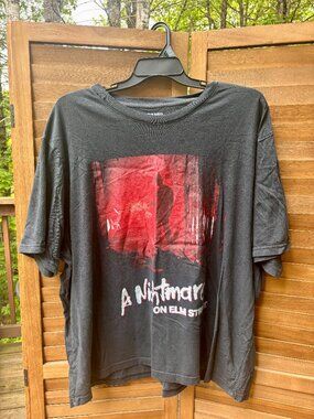 A Nightmare on Elm Street Graphic Tee XXL Black Horror Movie Shirt